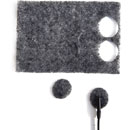 RYCOTE 065105 UNDERCOVERS FIXES MICRO Stickies et Undercovers tissus, gris, 1 pack de 100+100