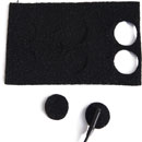 RYCOTE 065107 UNDERCOVERS FIXE MICRO Stickies et Undercovers tissus, noir, 25 packs de 30+30