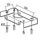 GENELEC 8000-444B SUPPORT HAUT-PARLEUR plafond, réglable 700-1200mm, passe-câble, noir