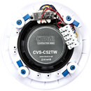 CLOUD CVS-C52TW ENCEINTE DE PLAFOND circulaire, 5.25", 40W/8ohm, réglage 6W/3W/1.5W 100V, blanc
