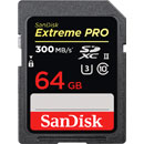 SANDISK SDSDXPK-064G-GN4IN CARTE MEMOIRE EXTREME PRO 64GB SDXC, UHS-II U3, classe 10, 300MB/s