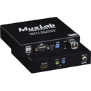 MUXLAB 500485 KIT EXTENDER VIDEO HMDI 2.0/USB sur fibre SM, 4K/60, portée 10km