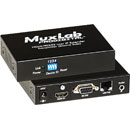 MUXLAB 500753-RX EXTENDER VIDEO RECEPTEUR HDMI/RS232 sur IP, PoE, portée point à point 120m