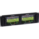 MUXLAB 500841-V2 HDMI/3G-SDI MONITEUR MULTI-ECRAN DOUBLE AFFICHAGE 2x écrans 7", install.en rack 3U