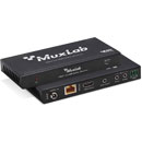 MUXLAB 500424-V2 SPLITTER VIDEO TROUSSE 1x4 splitter, HDMI/HDBT, HDCP 1.4, 4K/60