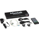 MUXLAB 500442 HDMI SWITCH MATRICE 4x2, HDCP 1.3, 4K, couleur 48 bit, audio HD