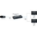 MUXLAB 500426 SPLITTER VIDEO 1x4 splitter, HDMI, HDCP 1.4/2.2, 4K/60