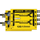 LYNX YELLOBRIK OBD 1414 FIBRE TRANSCEIVER 4-Channel, 12G/6G/3G/HD-SDI, Bi-Dir, 2x SM LC, 10km, pair