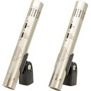 SONTRONICS STC1-SET MICROPHONE SET With matched stereo pair of STC-1, mounting bar, ABS case, silver