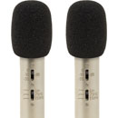 SONTRONICS STC1-SET MICROPHONE SET With matched stereo pair of STC-1, mounting bar, ABS case, silver