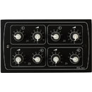 CLOUD RSL-6X4B REMOTE CONTROL PLATE Level and source, 4-zone, for UK backbox, black