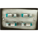 CLOUD RSL-6X4B REMOTE CONTROL PLATE Level and source, 4-zone, for UK backbox, black