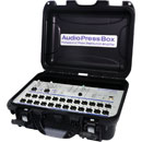 AUDIOPRESSBOX APB-224 C SPLITTER DE CONF.actif, portable, 2 entrées, 24 sorties, accu/alim, noir