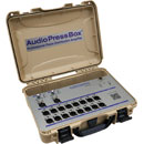 AUDIOPRESSBOX APB-216 C SPLITTER DE CONF.actif, portable, 2 entrées, 16 sorties, accu/alim, beige