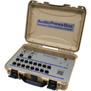 AUDIOPRESSBOX APB-216 C SPLITTER DE CONF.actif, portable, 2 entrées, 16 sorties, accu/alim, beige