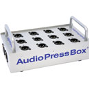 AUDIOPRESSBOX APB-P112 SB SPLITTER DE CONF.passif, boîte de scène, 1x entrée ligne, 12x sortie micro