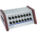 AUDIOPRESSBOX APB-116 P SPLITTER DE CONF.actif, à poser,1x entr.micro/line, 16x sort.micro/line, accu