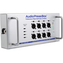 AUDIOPRESSBOX APB-112 SB-D-USB SPLIT.DE CONF.active, portable, ent.Dante, sort.USB-C, 12x mic/ligne