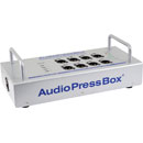 AUDIOPRESSBOX APB-112 SB-D-USB SPLIT.DE CONF.active, portable, ent.Dante, sort.USB-C, 12x mic/ligne