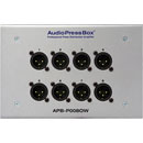 AUDIOPRESSBOX APB-P008 OW-EX EXTENS.SPLITTER fix.au mur, 1x entr.ligne, 8x sort.micro, argent