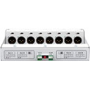 AUDIOPRESSBOX APB-008 FB-EX EXTENS.SPLITTER Floorbox 2x e.unité comm., 2x 4 sort.micro/ligne, blanc