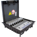AUDIOPRESSBOX APB-008 FB-EX EXTENS.SPLITTER Floorbox 2x e.unité comm., 2x 4 sort.micro/ligne, blanc