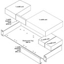 AMPETRONIC RM-1U SUPPORT MONTAGE RACK