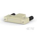 TE CONNECTIVITY 5749080-1 50 Position two piece backshell connector, Silver, 180°, Shielded