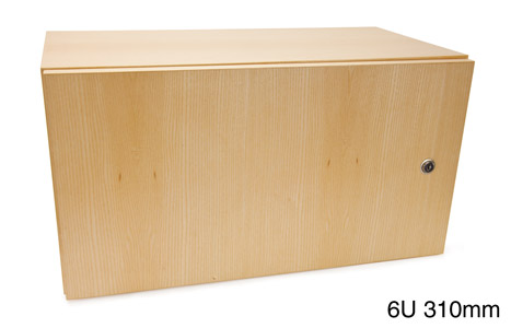 CANFORD ES4143104/A RACK MURAL EN BOIS 4U, ES4143104/A, avec porte, prof.310mm, frêne