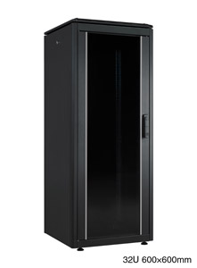 LANDE ES3626632/B-L ARMOIRE RACK 32U, larg.600, prof.600, noir, assemblée