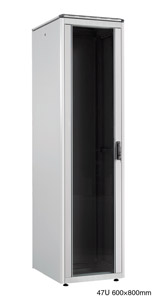 LANDE ES3626847/G-L ARMOIRE RACK 47U, larg.600, prof.800, gris, assemblée