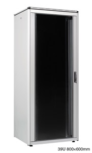 LANDE ES3628639/G-L ARMOIRE RACK 39U, larg.800, prof.600, gris, assemblée