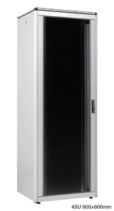 LANDE ES3628645/G-L ARMOIRE RACK 45U, larg.800, prof.600, gris, assemblée