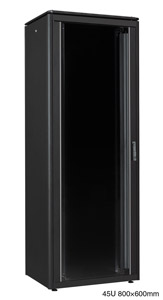 LANDE ES3628645/B-L ARMOIRE RACK 45U, larg.800, prof.600, noir, assemblée