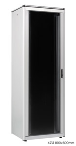 LANDE ES3628647/G-L ARMOIRE RACK 47U, larg.800, prof.600, gris, assemblée