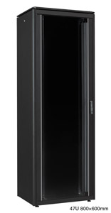 LANDE ES3628647/B-L ARMOIRE RACK 47U, larg.800, prof.600, noir, assemblée