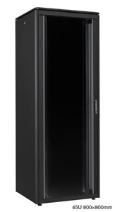 LANDE ES3628845/B-L ARMOIRE RACK 45U, larg.800, prof.800, noir, assemblée