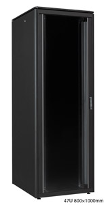 LANDE ES3628147/B-L ARMOIRE RACK 47U, larg.800, prof.1000, noir, assemblée