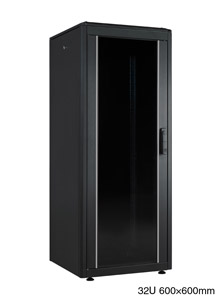 LANDE ES4626632/B-L ARMOIRE RACK 32U, larg.600, prof.600, type IP30, noir, assemblée