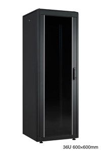 LANDE ES4626636/B-L ARMOIRE RACK 36U, larg.600, prof.600, type IP30, noir, assemblée