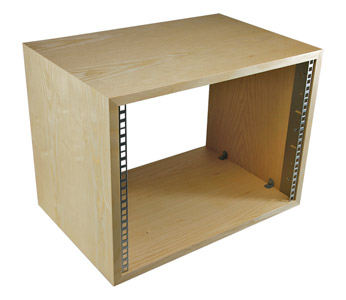 CANFORD ES4153508/A CAISSON RACK A POSER, 8U, prof.350mm, frêne