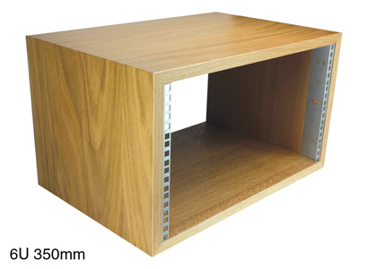 CANFORD ES4155006/O CAISSON RACK A POSER 6U, prof.500mm, chêne