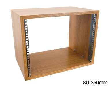 CANFORD ES4153509/O CAISSON RACK A POSER 9U, prof.350mm, chêne