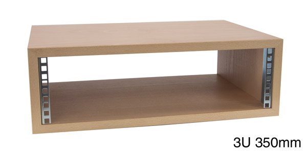 CANFORD ES4153503/B CAISSON RACK À POSER 3U, profondeur de 350mm, hêtre