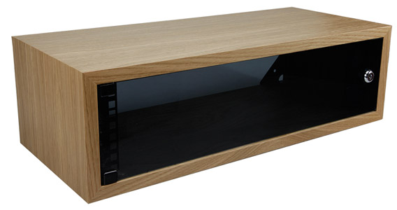 CANFORD ES4142503/O ARMOIRE MURALE AV 3U, porte en acrylique, prof.250mm, chêne