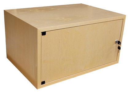 CANFORD ES4154006/A CAISSON RACK A POSER 6U, porte pleine, prof.400mm, frêne