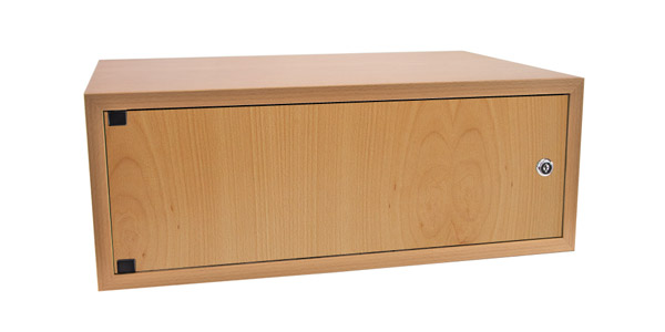 CANFORD ES4154004/B CAISSON RACK A POSER 4U, porte pleine, prof.400mm, hêtre