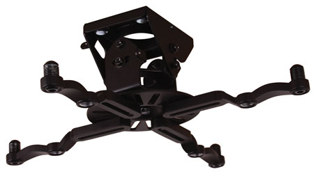 B-TECH BT899 SUPPORT POUR PROJECTEUR plafond, jusqu'à 25kg, inclin./rot., tige 122mm, noir