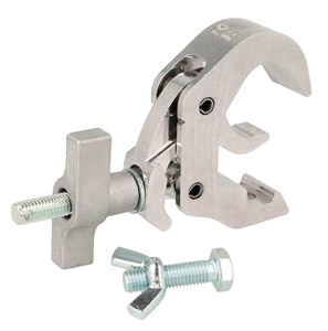 DOUGHTY T58305 TRIGGER CLAMP slimline, collier de serrage + boulon M10 x 25 & écrou papillon, argent