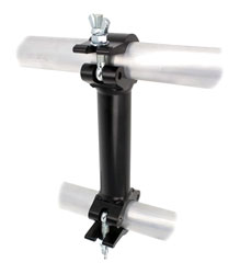 DOUGHTY T57351 RACCORD tube à tube parallele, centres 750mm, noir